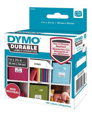 DYMO LW Durable small multi-purpose 25mm x 54mm liten box, 160 etiketter i gruppen DATORER & KRINGUTRUSTNING / Skrivare & Tillbehör / Skrivare / Märkmaskiner & Tillbehör / Etiketter hos TP E-commerce Nordic AB (C16183)