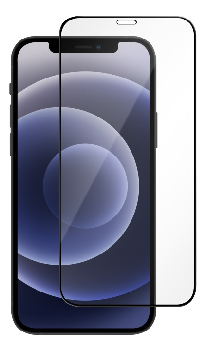 Essentials iPhone 12 mini, Tempererat glas, Svart i gruppen SMARTPHONE & SURFPLATTOR / Mobilskydd / Apple / iPhone 12 Mini / Skärmskydd hos TP E-commerce Nordic AB (C16204)