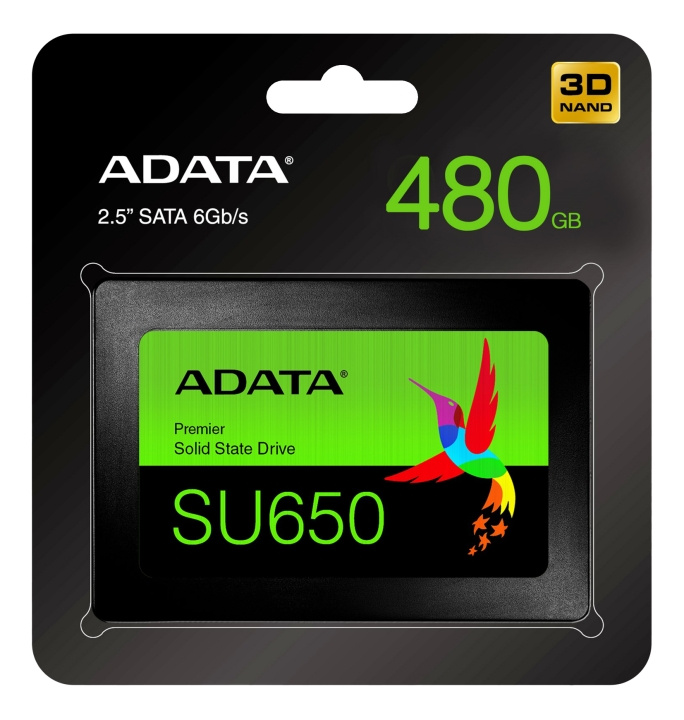 ADATA SU650 480GB SSD i gruppen DATORER & KRINGUTRUSTNING / Datorkomponenter / Hårddiskar / SSD hos TP E-commerce Nordic AB (C16243)