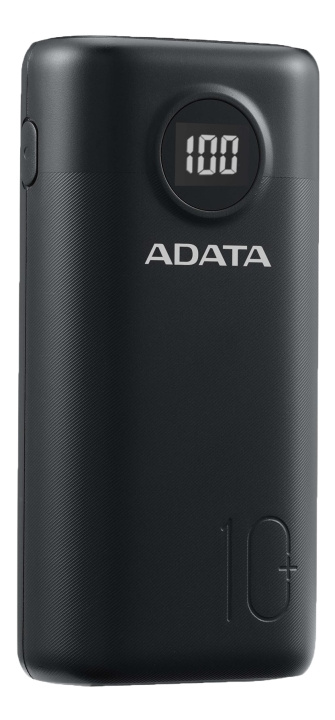 ADATA Powerbank, Svart (AP10000QCD-DGT-CBK) i gruppen SMARTPHONE & SURFPLATTOR / Laddare & Kablar / Powerbanks hos TP E-commerce Nordic AB (C16260)