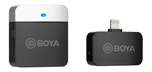 BOYA 2.4G Mini Wireless Microphone black i gruppen HEMELEKTRONIK / Ljud & Bild / Handhållna mikrofoner hos TP E-commerce Nordic AB (C16325)