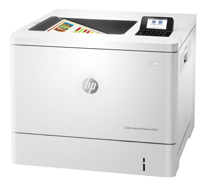 HP LaserJet Enterprise M554dn Laserprinter - Color - Laser i gruppen DATORER & KRINGUTRUSTNING / Skrivare & Tillbehör / Skrivare / Laserskrivare & Tillbehör hos TP E-commerce Nordic AB (C16386)