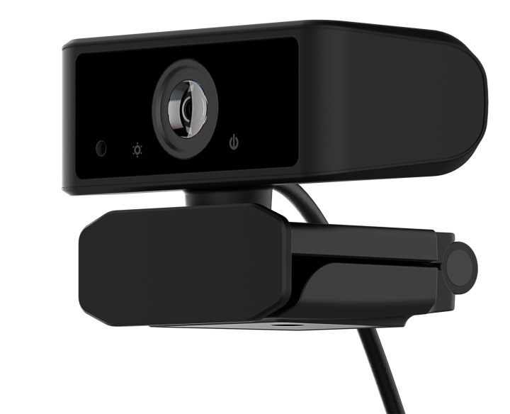 DELTACO OFFICE 2K webbkamera, 3,6 MP CMOS, 2460x1440, 30 fps, inbyggd mikrofon, svart i gruppen DATORER & KRINGUTRUSTNING / Datortillbehör / Webbkameror hos TP E-commerce Nordic AB (C16402)