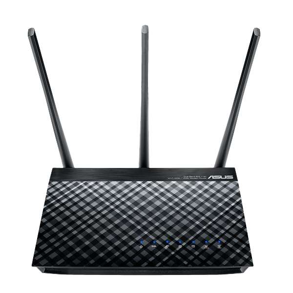 asus AC750 Wireless router, Dual-band, VDSL/ADSL+, black i gruppen DATORER & KRINGUTRUSTNING / Nätverk / Routrar hos TP E-commerce Nordic AB (C16403)