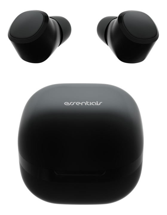 Essentials True Wireless Stereo in-ear, IPX6, dual earbuds, Svart i gruppen HEMELEKTRONIK / Ljud & Bild / Hörlurar & Tillbehör / Hörlurar hos TP E-commerce Nordic AB (C16409)