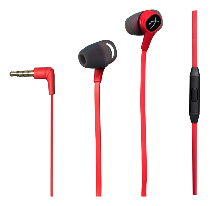 HyperX Cloud Earbuds, röd/svart i gruppen HEMELEKTRONIK / Ljud & Bild / Hörlurar & Tillbehör / Hörlurar hos TP E-commerce Nordic AB (C16476)