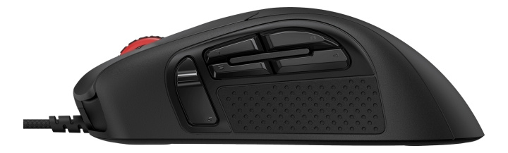 HyperX Pulsefire Raid ergonomisk mus, Pixart 3389 sensor, 11 programmerbara knappar, 1,8 m kabel, svart i gruppen DATORER & KRINGUTRUSTNING / Möss & Tangentbord / Möss / Gaming hos TP E-commerce Nordic AB (C16480)