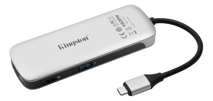 kingston Nucleum USBC hub HDMI USBC passthrough USBA card reader i gruppen DATORER & KRINGUTRUSTNING / Bärbara datorer & tillbehör / Dockningsstation hos TP E-commerce Nordic AB (C16573)