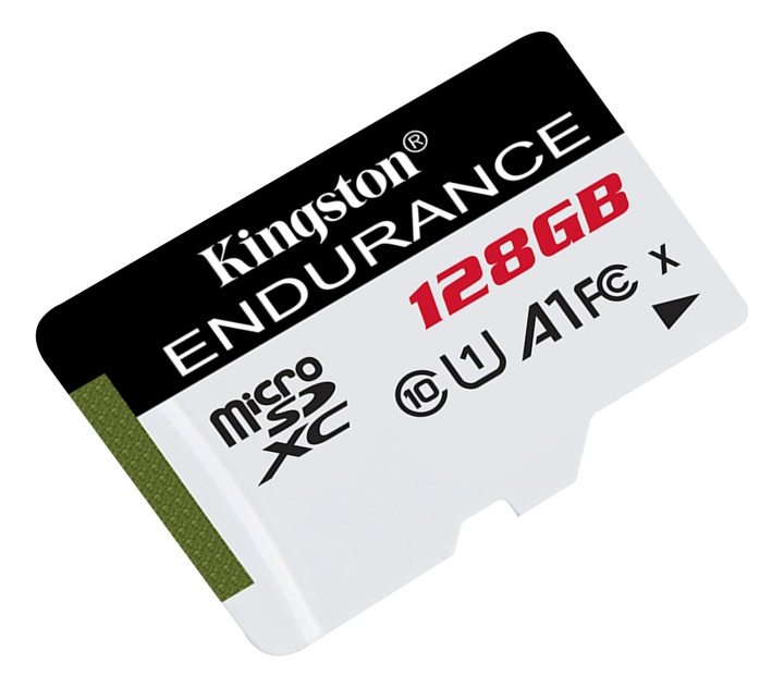 Kingston 128GB microSDXC-kort Endurance, 95R/45W C10 A1 UHS-I i gruppen HEMELEKTRONIK / Lagringsmedia / Minneskort / Micro SD/HC/XC hos TP E-commerce Nordic AB (C16594)