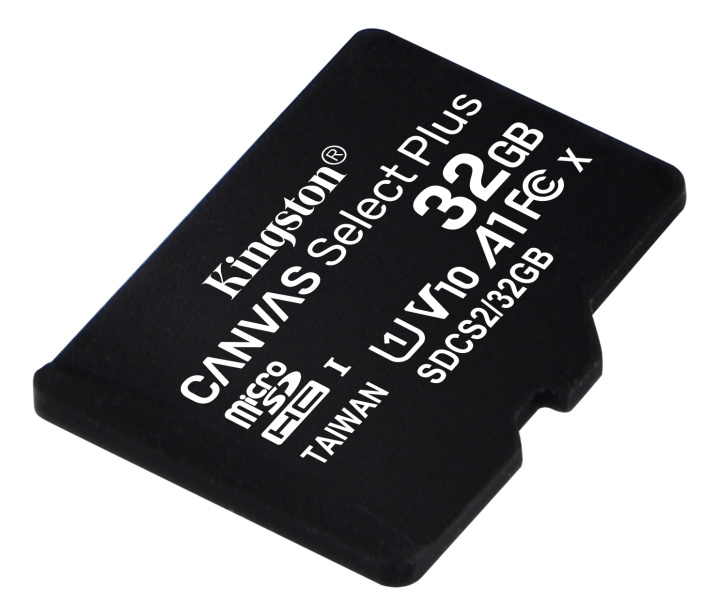 kingston Canvas Select Plus MicroSDHC, 32GB, Class 10 UHS-I, black i gruppen HEMELEKTRONIK / Lagringsmedia / Minneskort / Micro SD/HC/XC hos TP E-commerce Nordic AB (C16604)