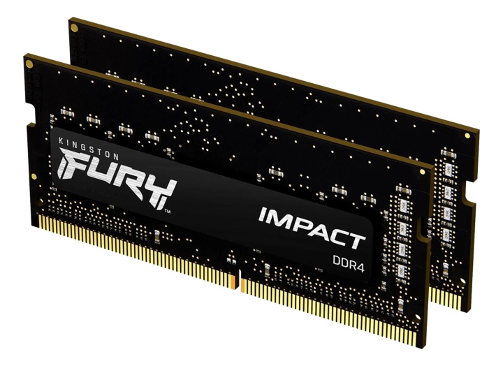 kingston 16GB 3200MHz DDR4 CL20 SODIMM (Kit of 2) FURY Impact i gruppen DATORER & KRINGUTRUSTNING / Datorkomponenter / RAM-minnen / DDR4 SoDimm hos TP E-commerce Nordic AB (C16777)