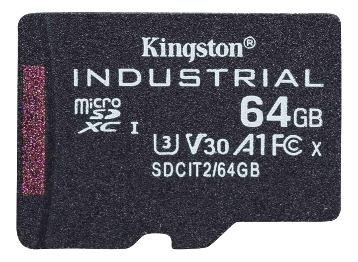 kingston 64GB microSDXC Industrial C10 A1 pSLC Card w/o Adapter i gruppen HEMELEKTRONIK / Lagringsmedia / Minneskort / SD/SDHC/SDXC hos TP E-commerce Nordic AB (C16840)