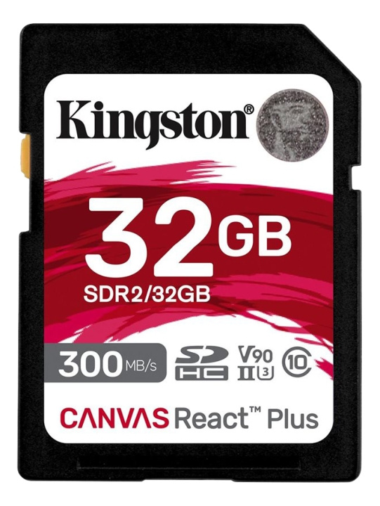 kingston 32GB Canvas React Plus SDHC UHS-II i gruppen HEMELEKTRONIK / Lagringsmedia / Minneskort / SD/SDHC/SDXC hos TP E-commerce Nordic AB (C16907)