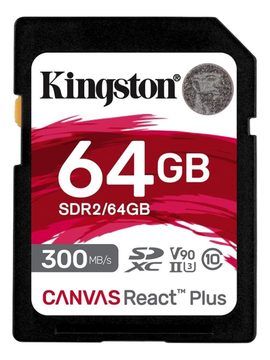 kingston 64GB Canvas React Plus SDXC UHS-II i gruppen HEMELEKTRONIK / Lagringsmedia / Minneskort / SD/SDHC/SDXC hos TP E-commerce Nordic AB (C16908)