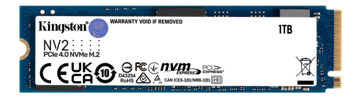 Kingston 1TB NV2 M.2 2280 PCIe 4.0 NVMe SSD i gruppen DATORER & KRINGUTRUSTNING / Datorkomponenter / Hårddiskar / SSD hos TP E-commerce Nordic AB (C16943)