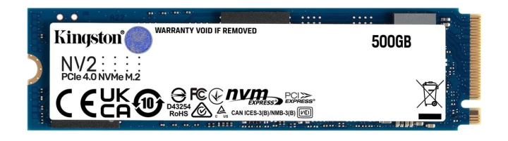 kingston 500G NV2 M.2 2280 PCIe 4.0 NVMe SSD i gruppen DATORER & KRINGUTRUSTNING / Datortillbehör / Hårddisk-kabinetter / SSD hos TP E-commerce Nordic AB (C16945)