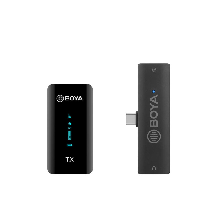 BOYA Trådlös mikrofon x1 BY-XM6-S5 USB-C i gruppen DATORER & KRINGUTRUSTNING / Datortillbehör / Mikrofoner hos TP E-commerce Nordic AB (C17002)