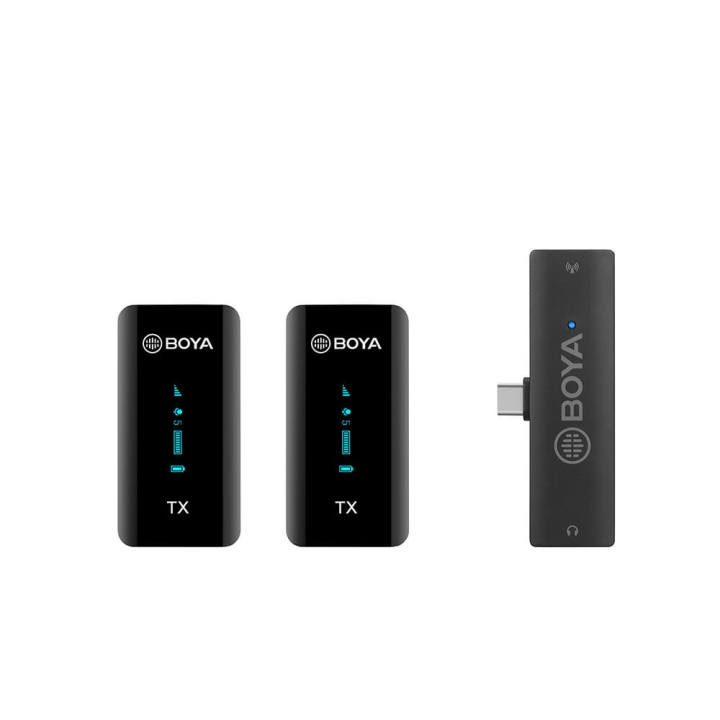 BOYA Trådlös mikrofon x2 BY-XM6-S6 USB-C i gruppen DATORER & KRINGUTRUSTNING / Datortillbehör / Mikrofoner hos TP E-commerce Nordic AB (C17003)