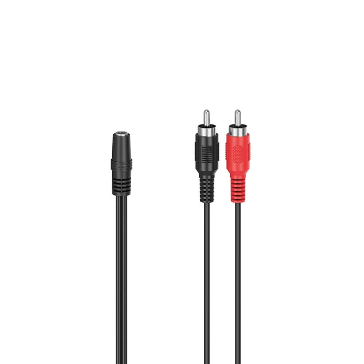 Hama Adapter Audio 2x RCA till 3,5 Stereo i gruppen HEMELEKTRONIK / Kablar & Adaptrar / RCA-kablar & adaptrar / Adaptrar hos TP E-commerce Nordic AB (C17012)