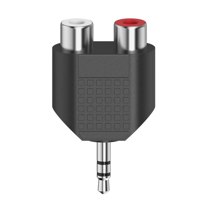 Hama Adapter Audio 2x RCA-uttag till 3.5 Jack i gruppen HEMELEKTRONIK / Kablar & Adaptrar / RCA-kablar & adaptrar / Adaptrar hos TP E-commerce Nordic AB (C17013)