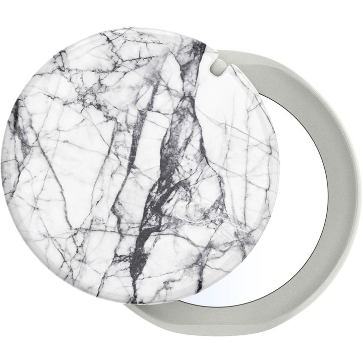 POPSOCKETS Mirror Dove White Marble Gloss Avtagbart Grip med Ställfunktion LUXE PopMirror i gruppen SMARTPHONE & SURFPLATTOR / Övriga tillbehör / Popsockets hos TP E-commerce Nordic AB (C17050)