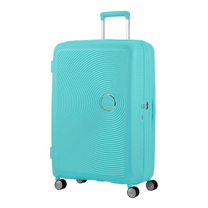 American Tourister Soundbox Spinner Expanderbar 77 cm Blå i gruppen SPORT, FRITID & HOBBY / Resetillbehör / Resväskor hos TP E-commerce Nordic AB (C17059)