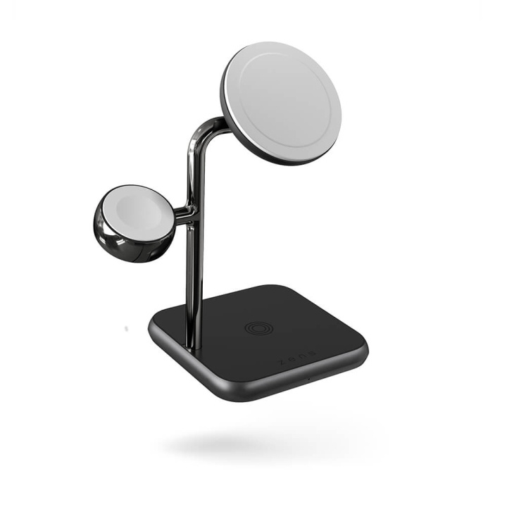 Zens Trådlös Laddare 4in1 Magnetic + Watch Svart i gruppen SMARTPHONE & SURFPLATTOR / Laddare & Kablar / Trådlösa Qi laddare hos TP E-commerce Nordic AB (C17098)
