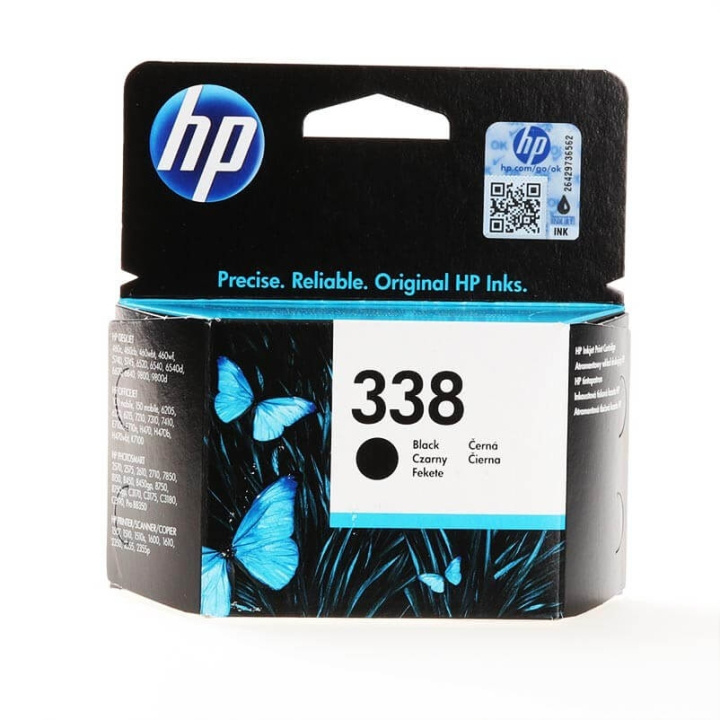 HP Bläck C8765EE 338 Svart i gruppen DATORER & KRINGUTRUSTNING / Skrivare & Tillbehör / Bläck & Toner / Bläckpatroner / HP hos TP E-commerce Nordic AB (C17280)