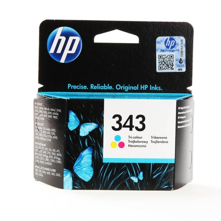 HP Bläck C8766EE 343 Tri-colour i gruppen DATORER & KRINGUTRUSTNING / Skrivare & Tillbehör / Bläck & Toner / Bläckpatroner / HP hos TP E-commerce Nordic AB (C17281)