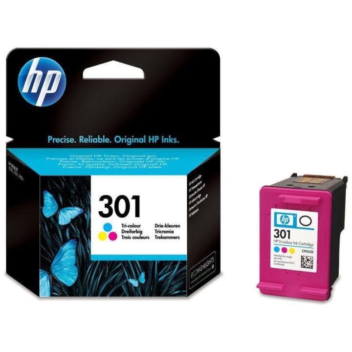 HP Bläck CH562EE 301 Tri-colour i gruppen DATORER & KRINGUTRUSTNING / Skrivare & Tillbehör / Bläck & Toner / Bläckpatroner / HP hos TP E-commerce Nordic AB (C17311)