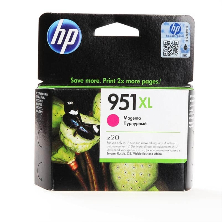 HP Bläck CN047AE 951XL Magenta i gruppen DATORER & KRINGUTRUSTNING / Skrivare & Tillbehör / Bläck & Toner / Bläckpatroner / HP hos TP E-commerce Nordic AB (C17317)