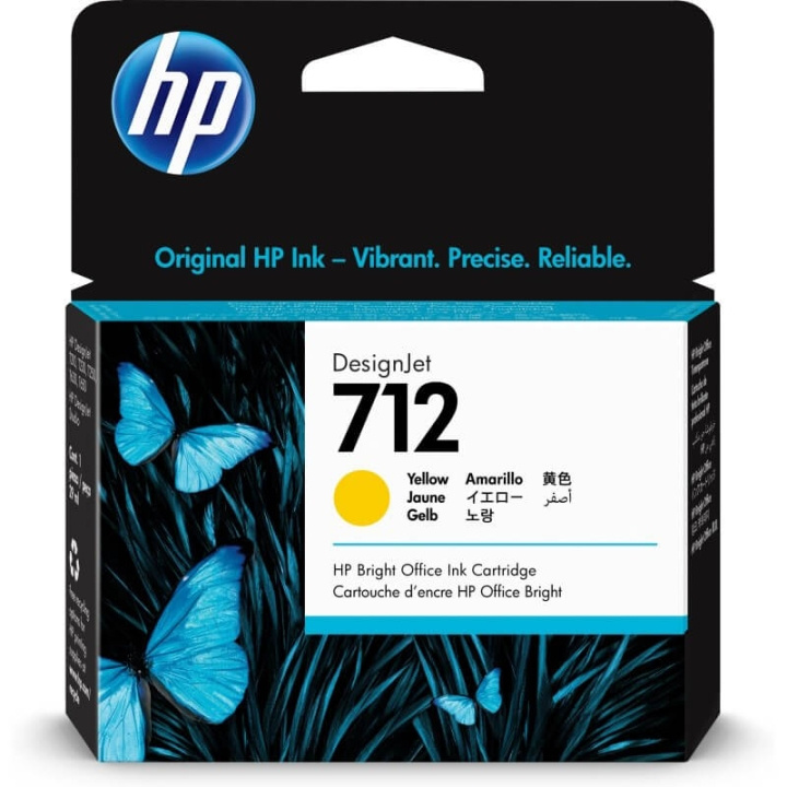 HP Bläck 3ED69A 712 Gul 29ml i gruppen DATORER & KRINGUTRUSTNING / Skrivare & Tillbehör / Bläck & Toner / Bläckpatroner / HP hos TP E-commerce Nordic AB (C17340)