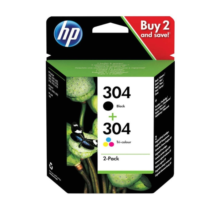 HP Bläck 3JB05AE 304 Multipack i gruppen DATORER & KRINGUTRUSTNING / Skrivare & Tillbehör / Bläck & Toner / Bläckpatroner / HP hos TP E-commerce Nordic AB (C17355)