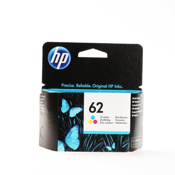 HP Bläck C2P06AE 62 Tri-colour i gruppen DATORER & KRINGUTRUSTNING / Skrivare & Tillbehör / Bläck & Toner / Bläckpatroner / HP hos TP E-commerce Nordic AB (C17374)