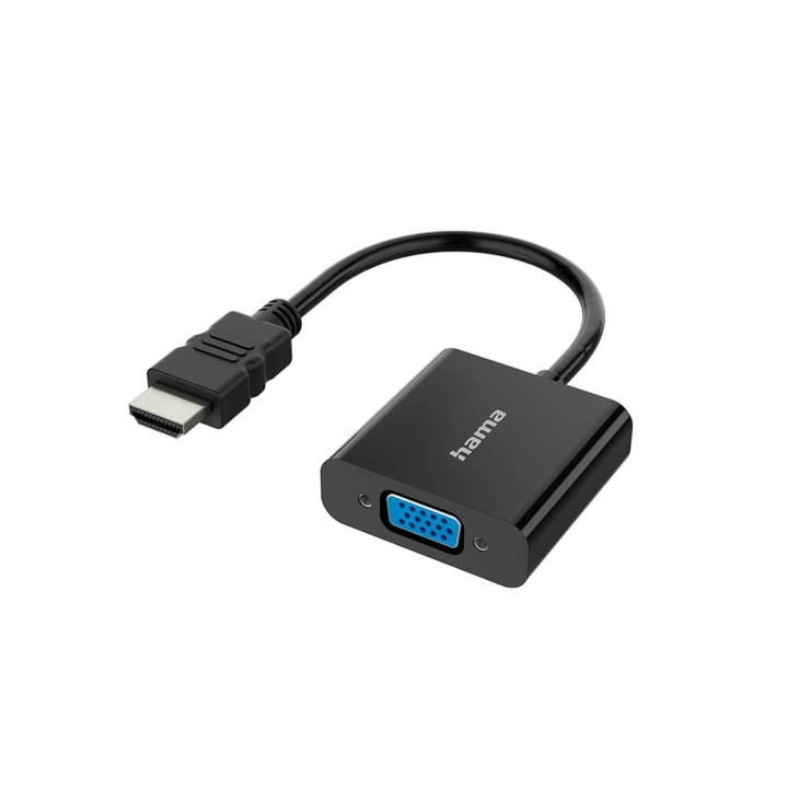 Hama Adapter HDMI-VGA Full-HD 1080p Svart i gruppen DATORER & KRINGUTRUSTNING / Datorkablar / VGA / Adaptrar hos TP E-commerce Nordic AB (C17468)