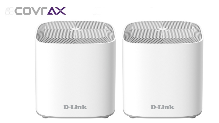 D-Link COVR-X1862, AX1800 Dual-Band Whole Home Mesh Wi-Fi 6 System, kit med 2xCOVR-X1860, vit i gruppen DATORER & KRINGUTRUSTNING / Nätverk / Meshnätverk hos TP E-commerce Nordic AB (C17506)