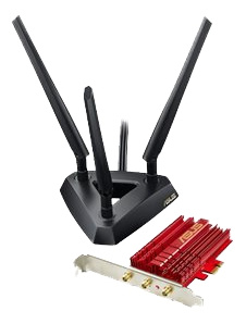 ASUS PCE-AC68, Trådlöst nätverkskort, AC1900, 802.11ac/a/b/g/n, PCI-E, 2,4/5GHz, röd i gruppen DATORER & KRINGUTRUSTNING / Nätverk / Nätverkskort / PCI Express Trådlösa hos TP E-commerce Nordic AB (C17565)