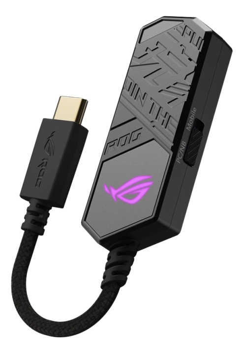 ASUS ROG Clavis - Ljudkort - 32-bitars - 384 kHz - 130 dB SNR (förhållande signal-brus) - USB-C i gruppen DATORER & KRINGUTRUSTNING / Datortillbehör / Externa ljudkort hos TP E-commerce Nordic AB (C17568)