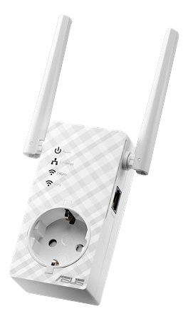 ASUS RP-AC53 Dual-Band Wi-Fi Repeater, Integrerad vägguttag, 802.11ac, 2,4/5GHz, iOS/Android app, vit i gruppen DATORER & KRINGUTRUSTNING / Nätverk / WiFi Extenders hos TP E-commerce Nordic AB (C17570)