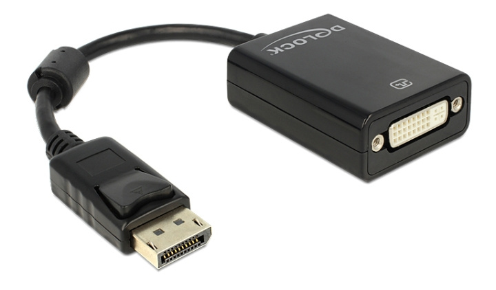 DeLOCK Adapter Displayport 1.1 male > DVI female Passive black i gruppen DATORER & KRINGUTRUSTNING / Datorkablar / DisplayPort / Adaptrar hos TP E-commerce Nordic AB (C17647)