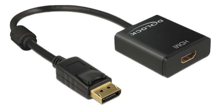 DeLOCK Adapter Displayport 1.2 male to HDMI female, 4K, active i gruppen DATORER & KRINGUTRUSTNING / Datorkablar / DisplayPort / Adaptrar hos TP E-commerce Nordic AB (C17648)