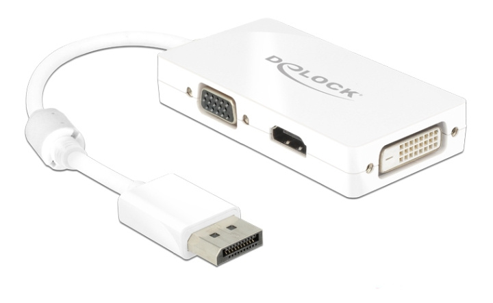 DeLOCK Adapter DisplayPort 1.1 male > VGA/HDMI/DVI female Passive i gruppen DATORER & KRINGUTRUSTNING / Datorkablar / DisplayPort / Adaptrar hos TP E-commerce Nordic AB (C17653)