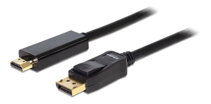 DeLOCK Cable Displayport 1.1 male>High Speed HDMI-A male passive 2m i gruppen DATORER & KRINGUTRUSTNING / Datorkablar / DisplayPort / Kablar hos TP E-commerce Nordic AB (C17674)