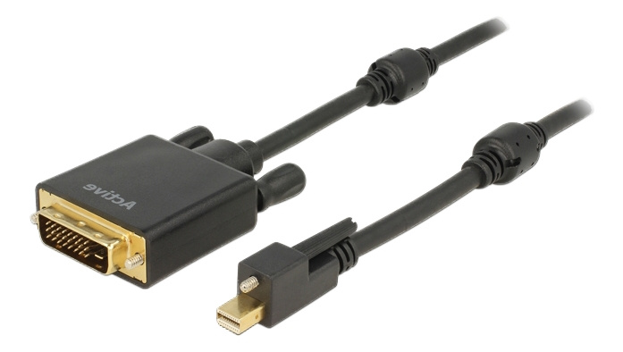 DeLOCK Cable mini DisplayPort 1.2 w/ screw>DVI male 4K Active 2m i gruppen DATORER & KRINGUTRUSTNING / Datorkablar / DisplayPort / Kablar hos TP E-commerce Nordic AB (C17681)