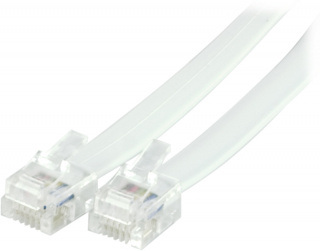 Deltaco Modular cable RJ12/6C 2m