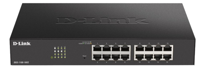 dlink 16-Port Gigabit Smart Managed Switch i gruppen DATORER & KRINGUTRUSTNING / Nätverk / Switchar hos TP E-commerce Nordic AB (C17785)