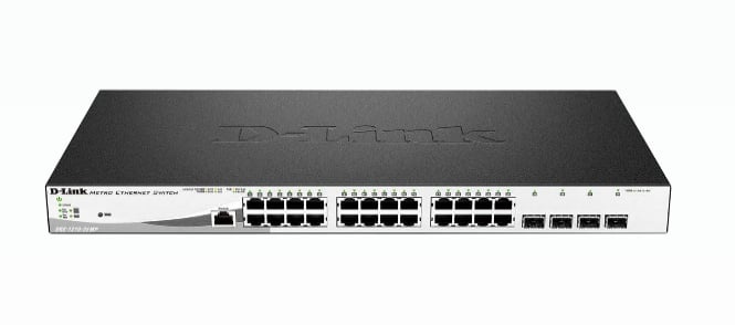 dlink DGS 1210-28MP Switch 24x10/100/1000 PoE+ + 4 x Gigabit SFP i gruppen DATORER & KRINGUTRUSTNING / Datorkablar / Switchar & Splittrar hos TP E-commerce Nordic AB (C17788)