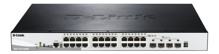 dlink SmartPro DGS-1510-28XMP, Switch, L3, Managed i gruppen DATORER & KRINGUTRUSTNING / Nätverk / Switchar / 10/100/1000Mbps hos TP E-commerce Nordic AB (C17793)