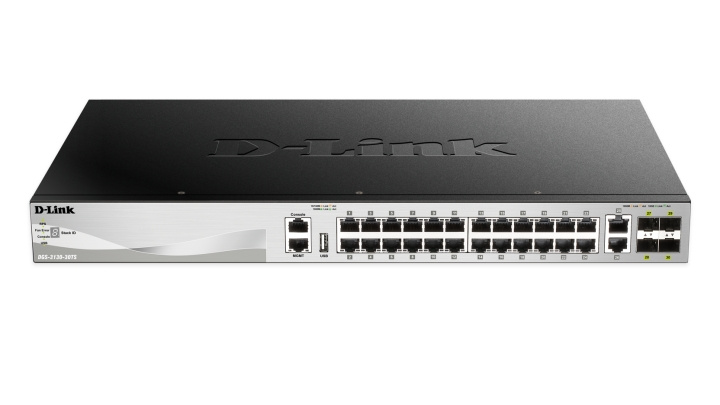 dlink 24-port Managed gigabit switch, L3, 4x Gigabit SFP+, silver i gruppen DATORER & KRINGUTRUSTNING / Nätverk / Switchar hos TP E-commerce Nordic AB (C17802)