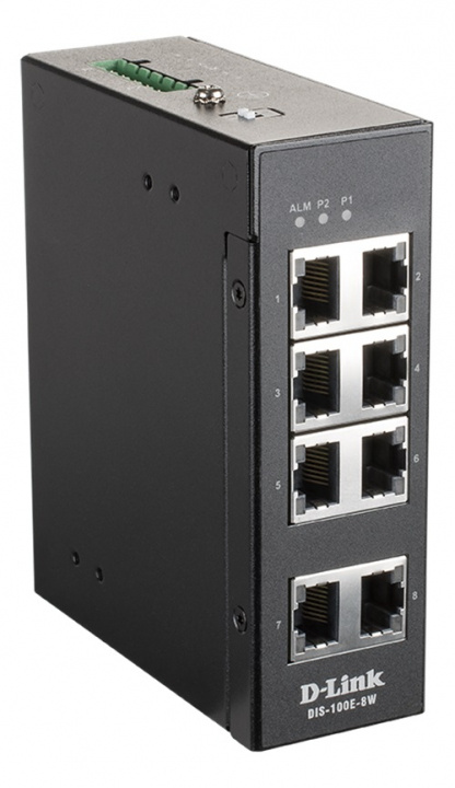 dlink 8 Port Unmanaged Switch with 8 x 10/100 BaseT(X) ports i gruppen DATORER & KRINGUTRUSTNING / Nätverk / Switchar / 10/100/1000Mbps hos TP E-commerce Nordic AB (C17814)